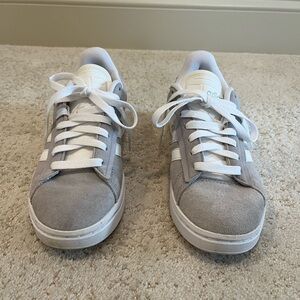 Adidas Classic Gray and White Sneakers